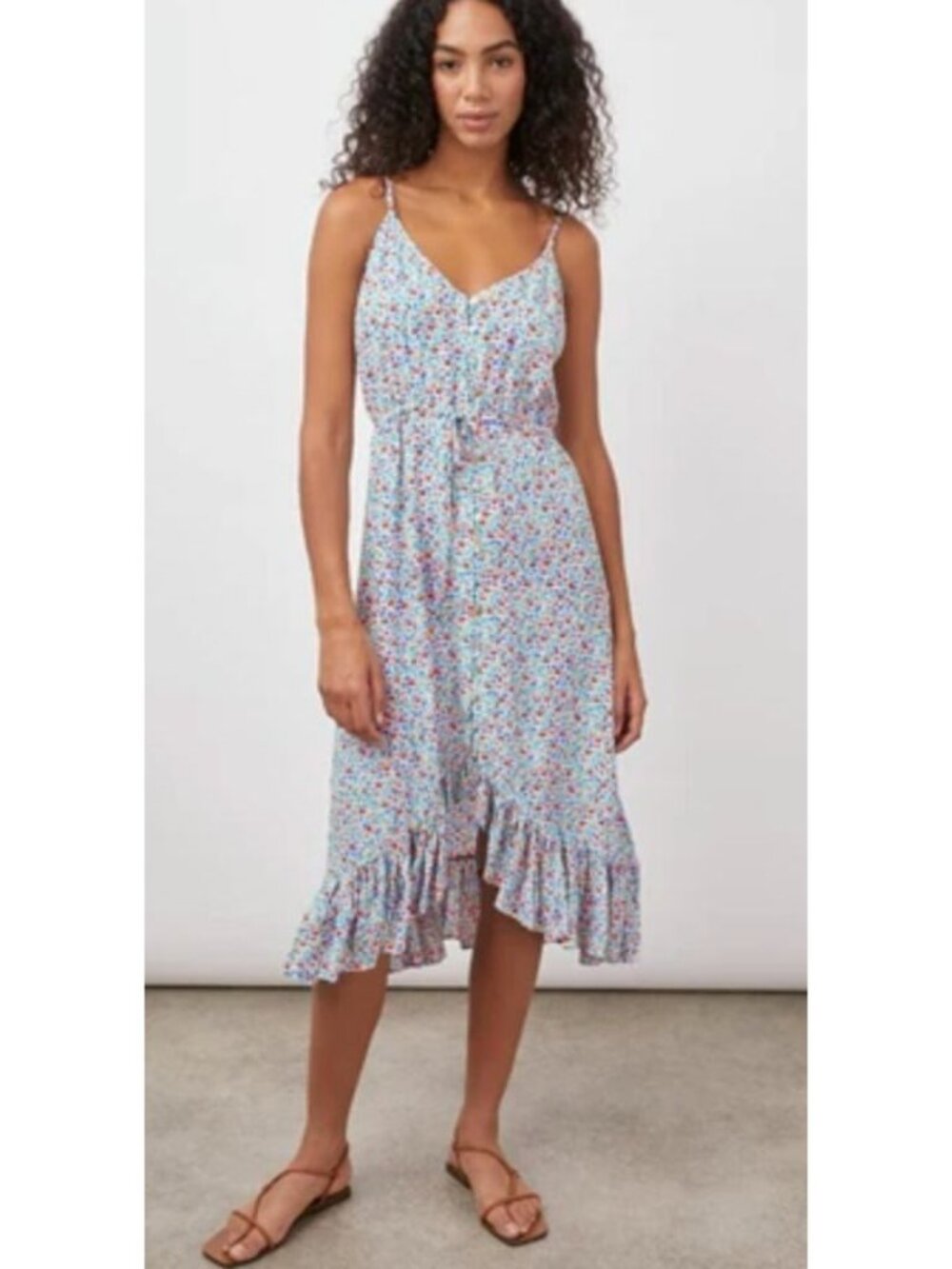RAILS Frida Midi Dress in Wild Daisies Floral Print Size Small